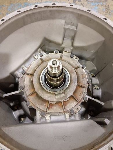 Torque converter housing input shaft detail